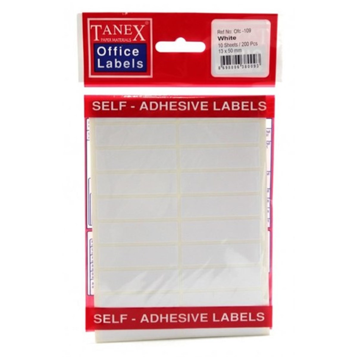 Tanex Ofc-109 Beyaz Ofis Etiketi 10Lu Paket