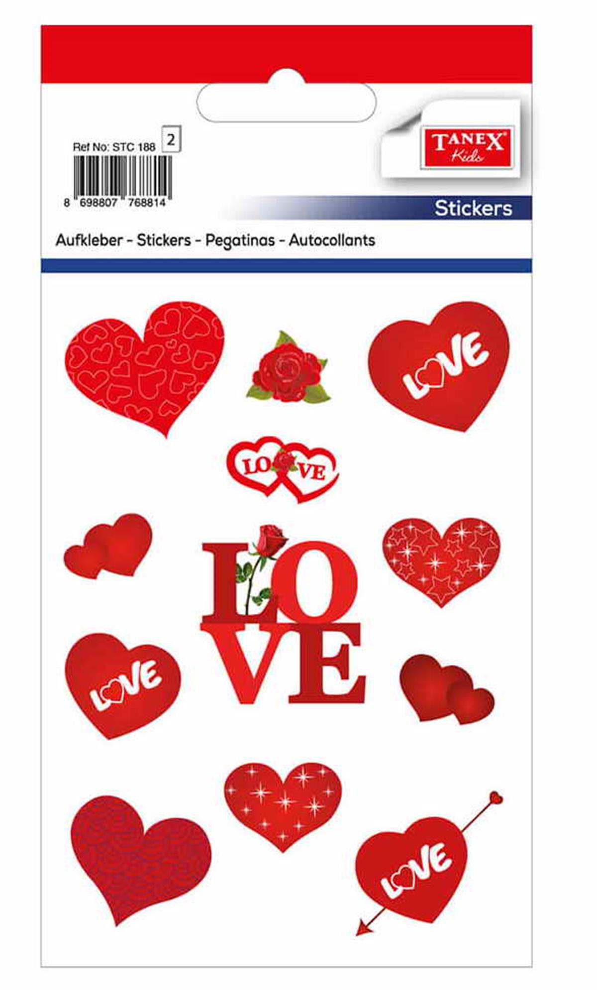 Tanex Stc188-134 Love Etiketi 2 Adet