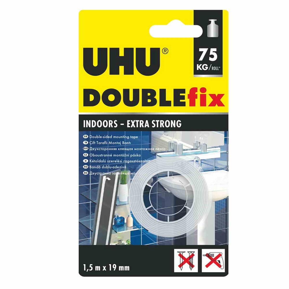 Uhu 46855 Doublefix Güçlü Çift Tarafli Montaj Bandi 