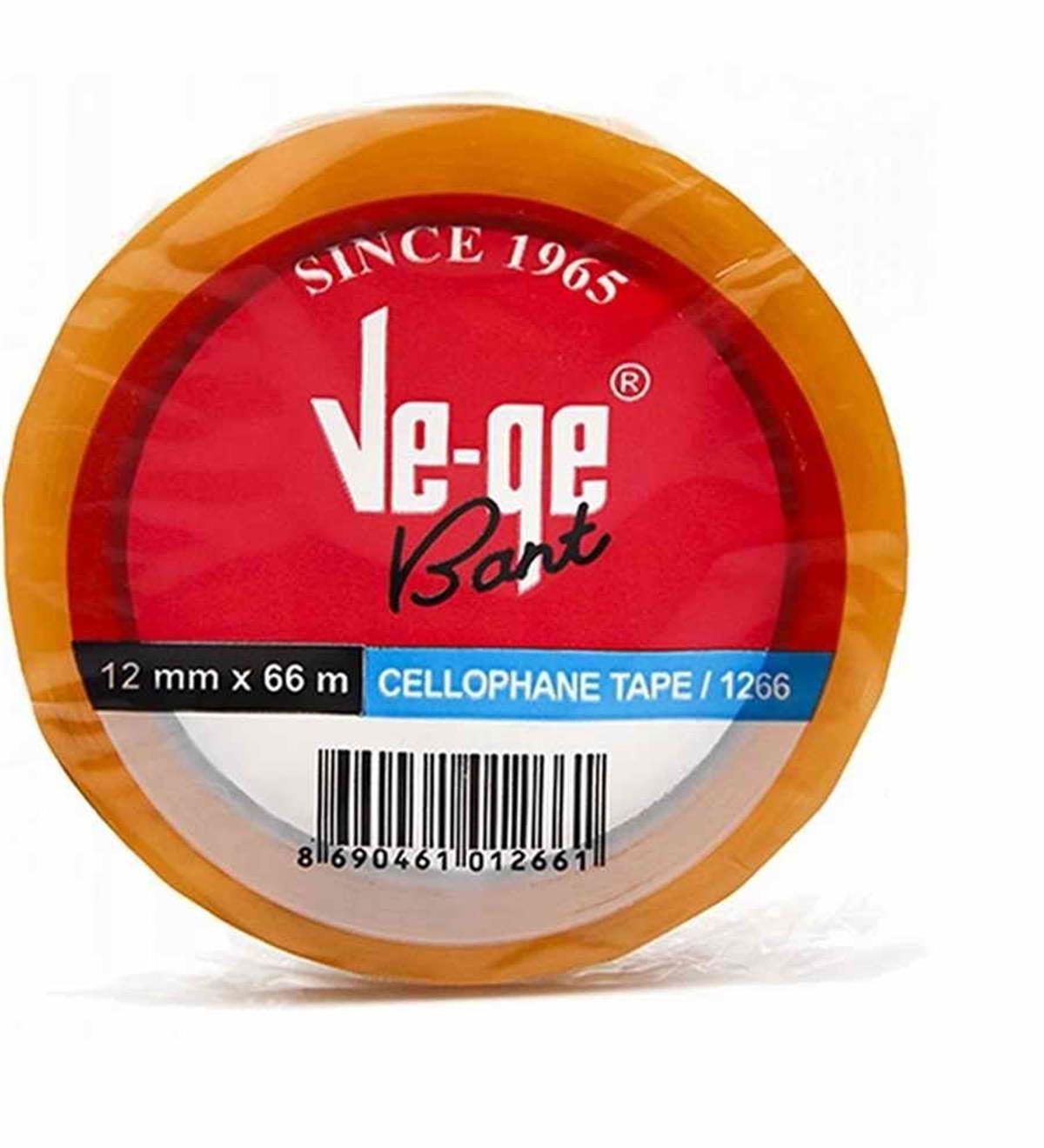 Vege Retro 1266 Seffaf Bant 12X66 Adet