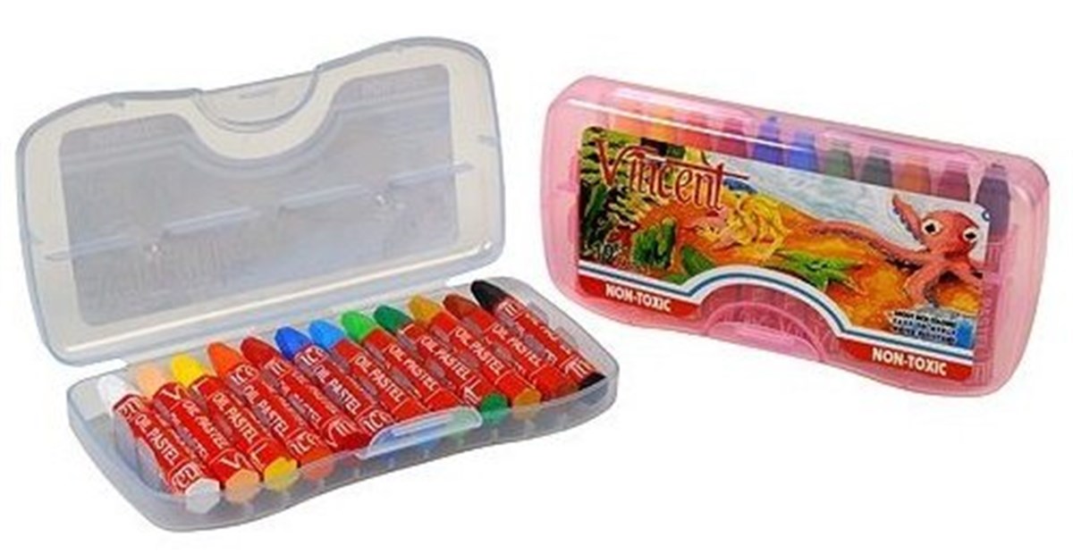 Vincent Yagli Pastel Boya Plastik Kutu 12 Renk