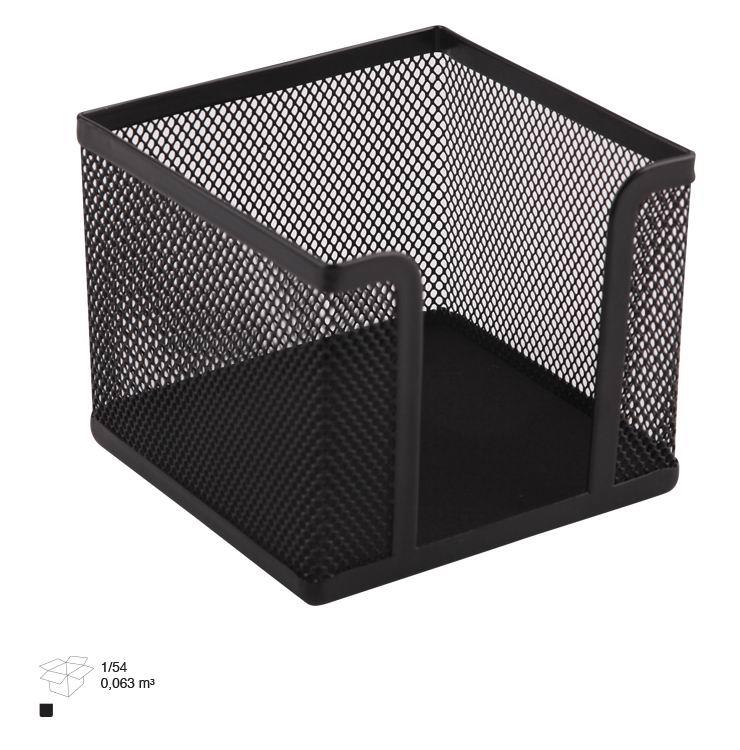 3A 1174 Metal Perfore Kare Küp Notluk Siyah