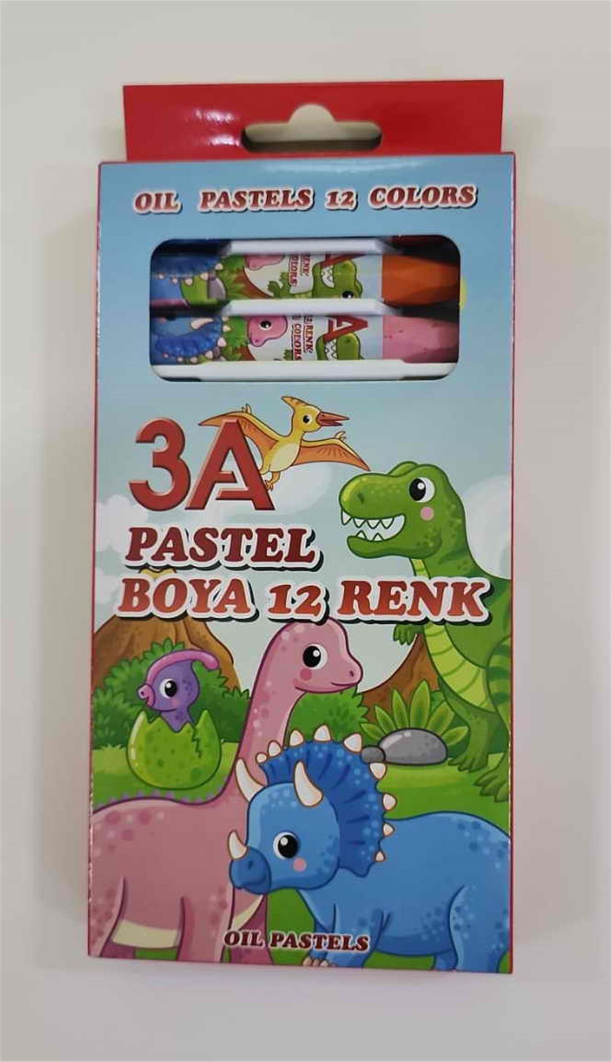 3A 1225 Pastel Boya 12 Renk