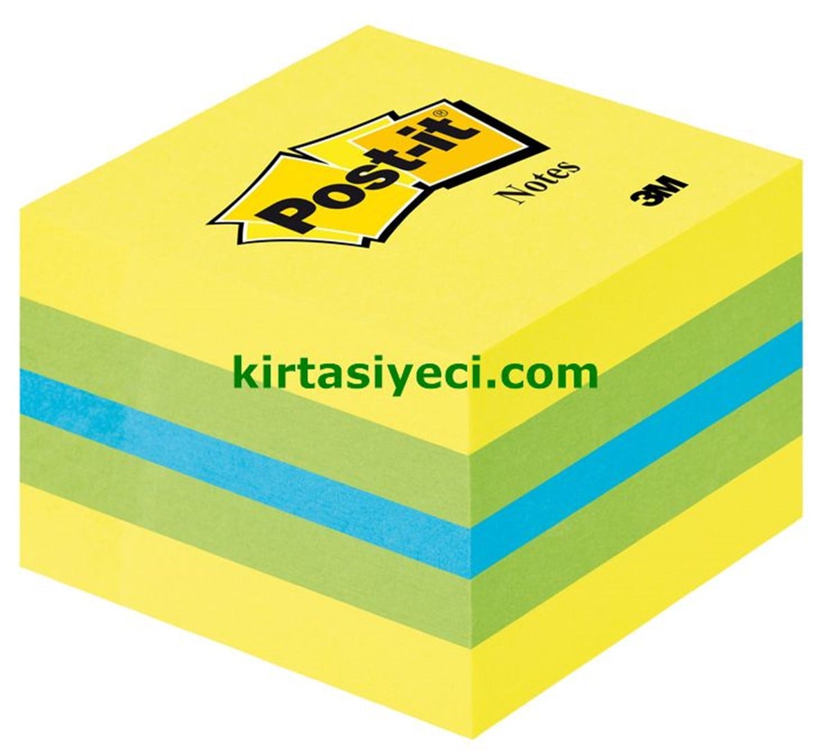 3M 2051-L Post-It Not Mini Küp Sari Tonlari 400 Yaprak 52X52Mm 