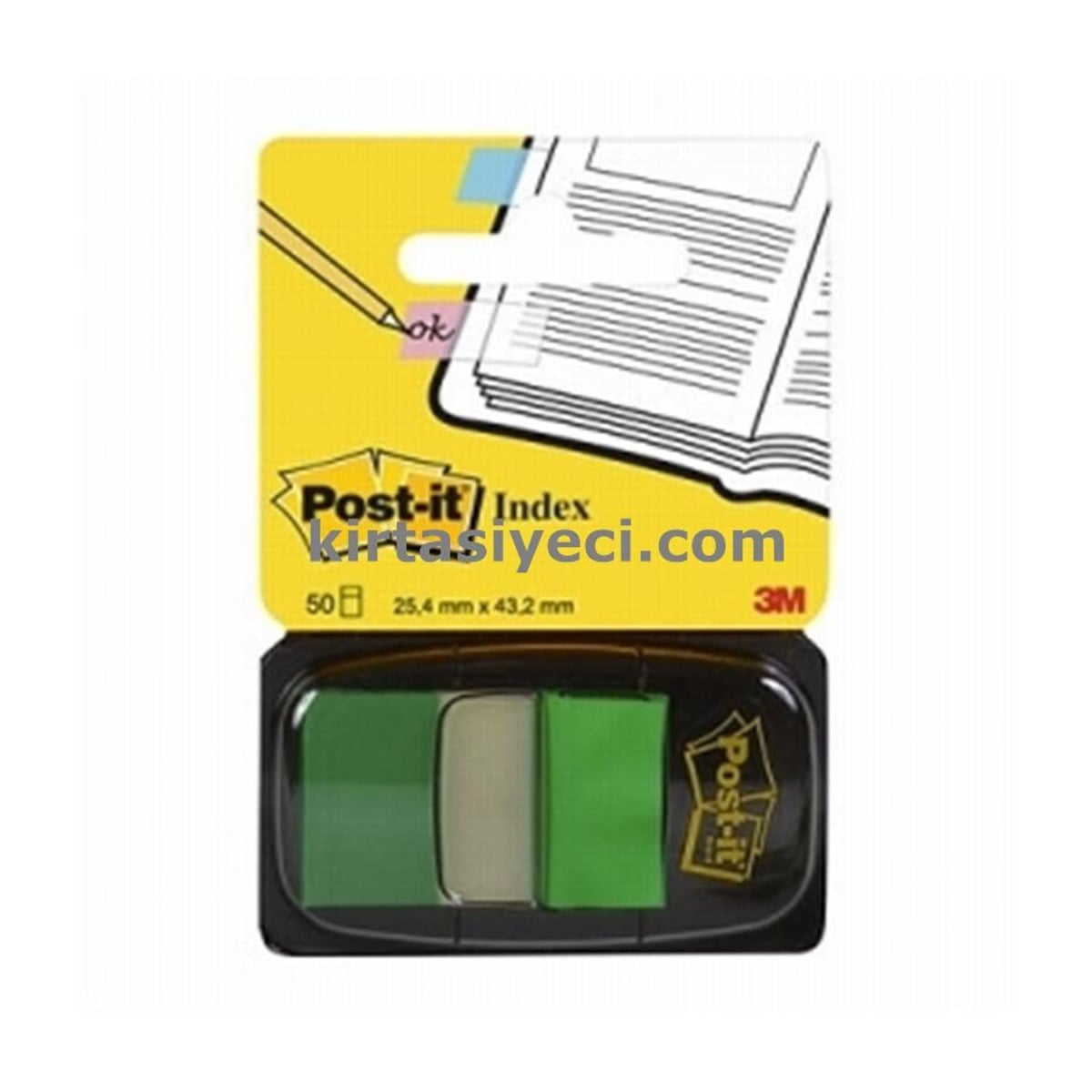 3M 680-3 Post-It Index Yesil 50 Yaprak 