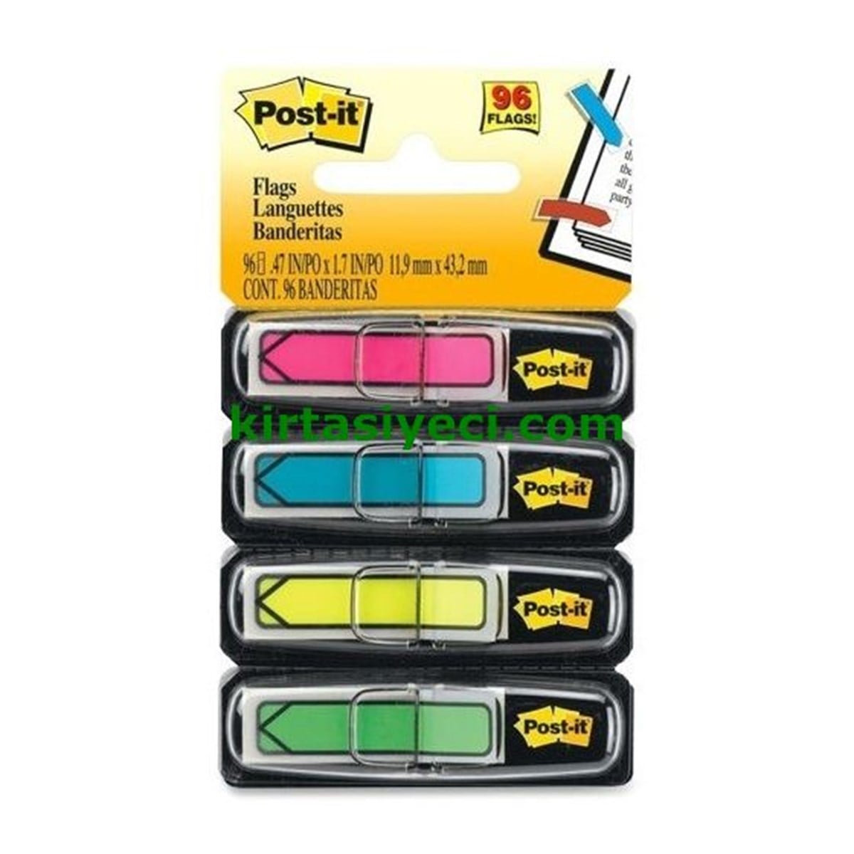 3M 684-Arr4 Post-It Index 4 Renk Ok Seklinde  