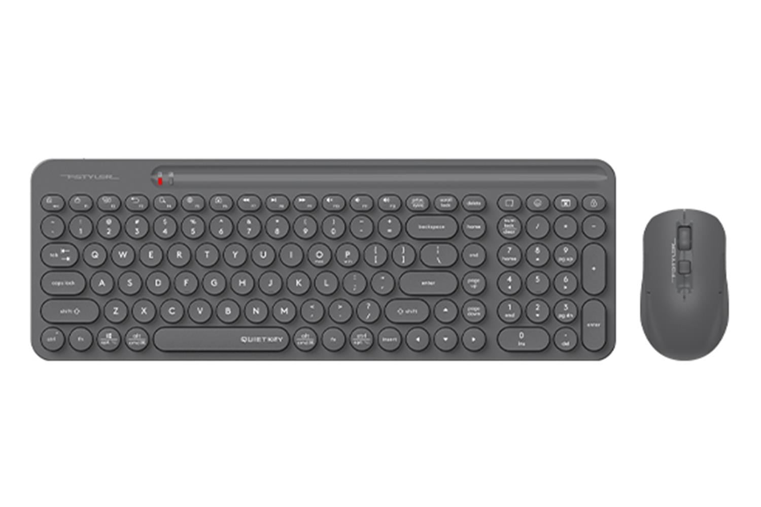 A4 Tech FG3300 Air2 2.4G Gri Q Klavye Fn-Mm Klv+Optik Mouse Sessiz Kablosuz Set
