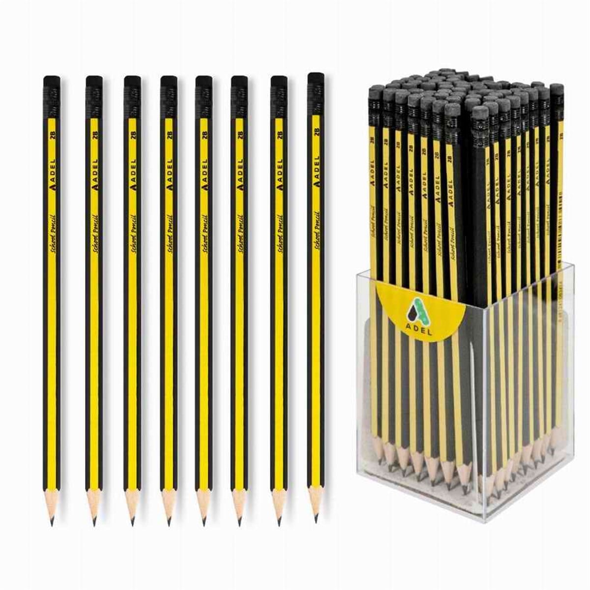Adel 2062135000 School Pencil 2B Silgili Adet 
