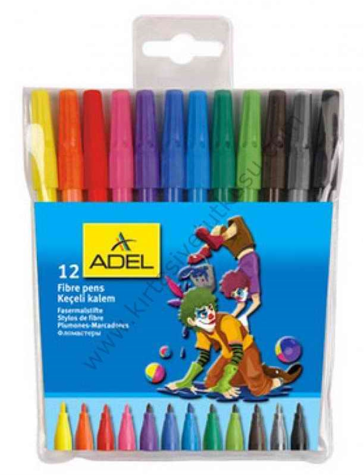 Adel 2220213001 Keçeli Kalem 12 Renk 