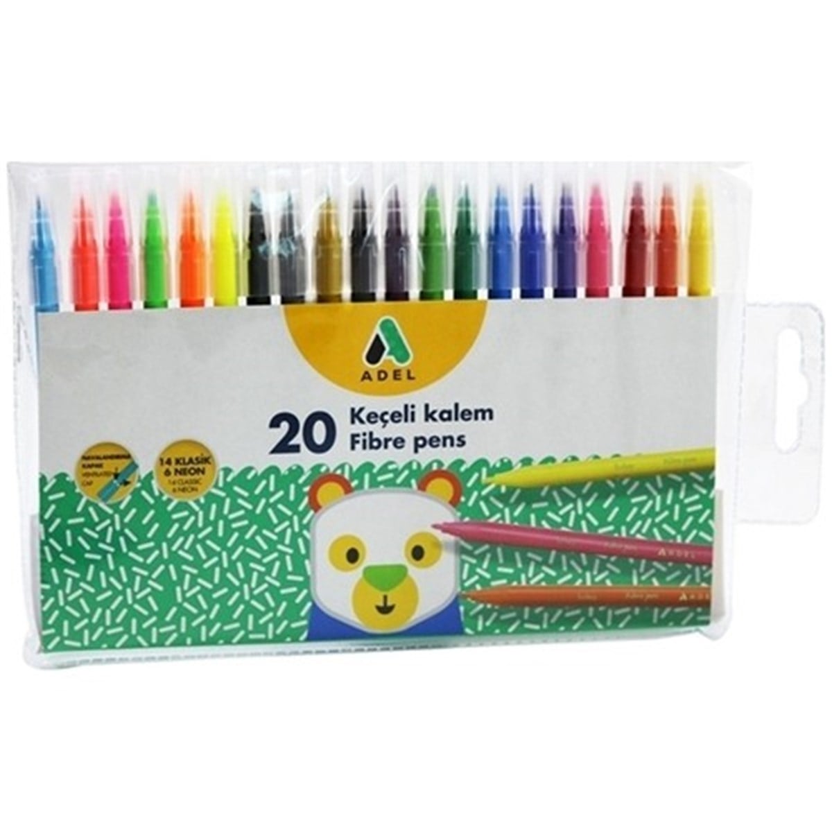 Adel 2220223100 Keçeli Kalem 20 Renk