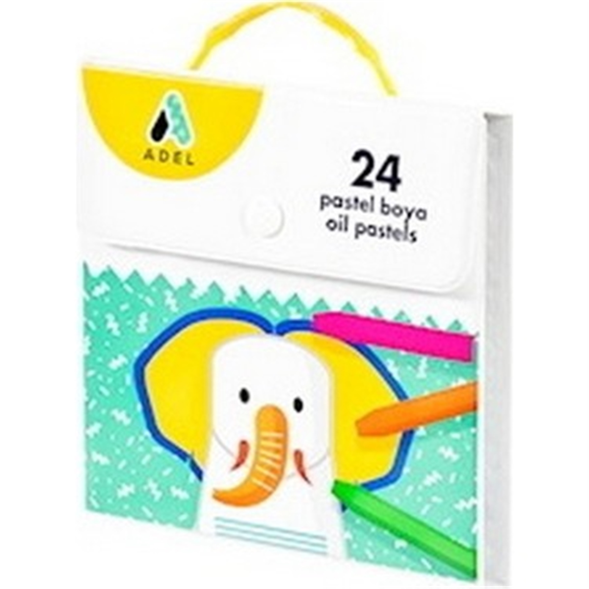 Adel 4281824002 Çantali Pastel Boya 24 Renk