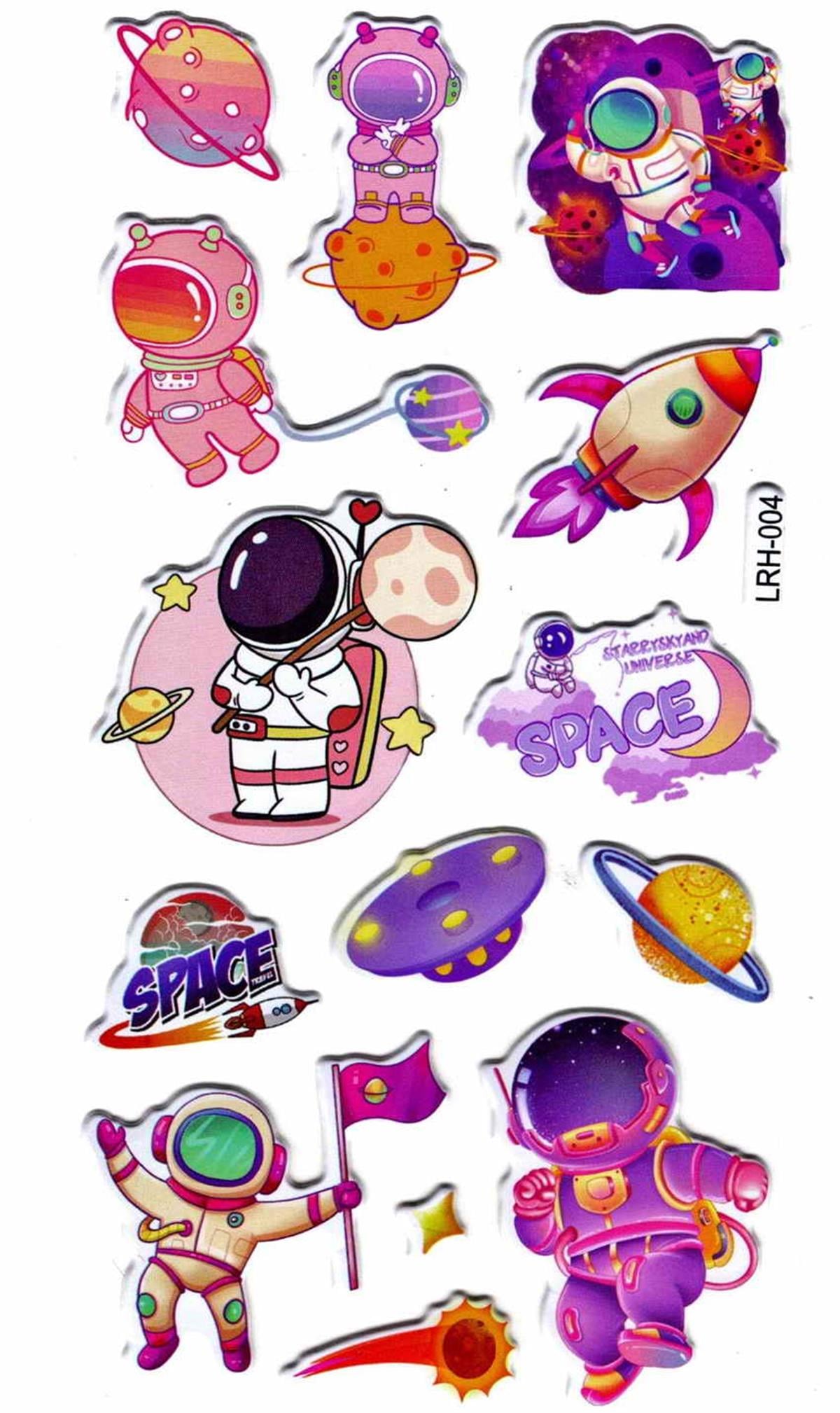 Alper Xhc Kabartma Sticker Space Univers Uzay