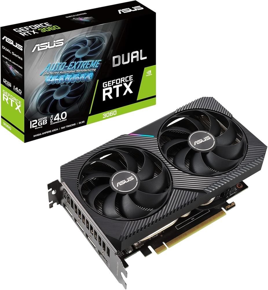 Asus GeForce DUAL-RTX3060-O12G-V2 12GB GDDR6 128Bit DX12 Ekran Kartı