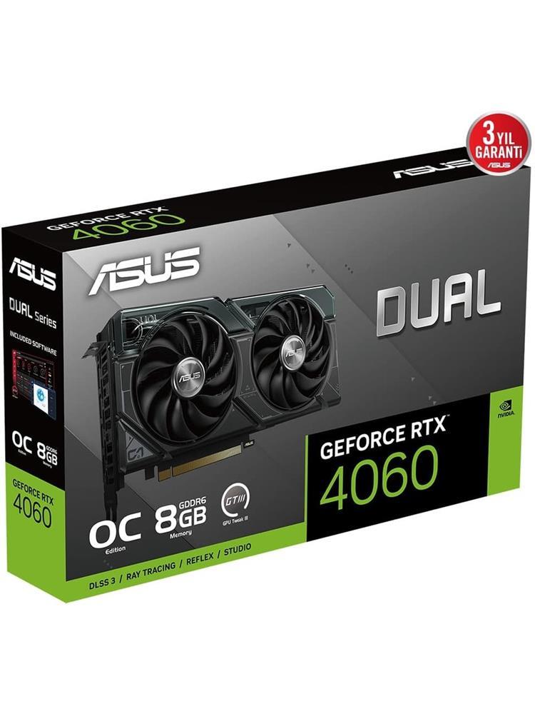 Asus GeForce Dual-RTX4060-O8G-V2 8GB OC 128 Bit GDDR6 Ekran Kartı