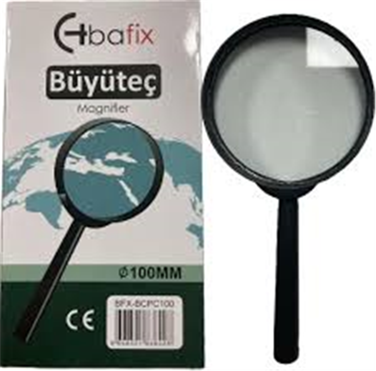 Bafix Büyüteç Cam Plastik Çerçeveli 100 MM BFX-BCPC100