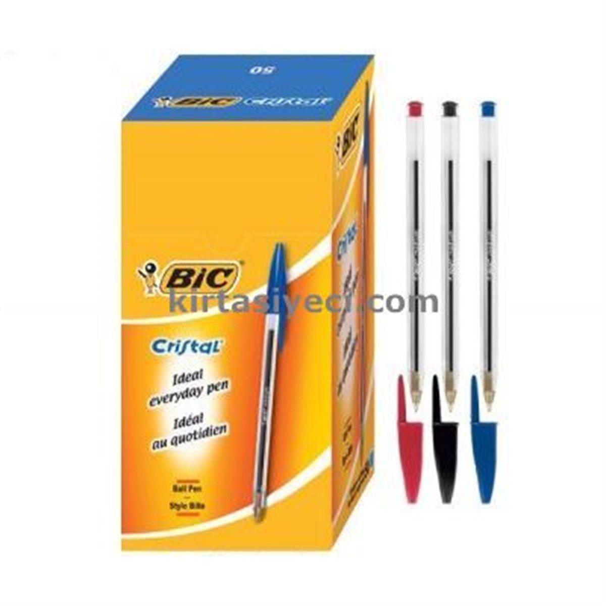 Bic 918518 Cristal Soft Tükenmez Kalem 50Li Kutu Siyah  