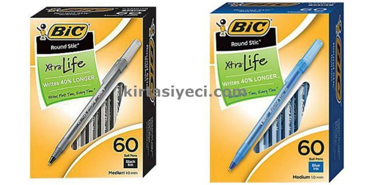 Bic 921332 Round Stic Simply 1,0Mm Tükenmez Kalem Kirmizi 60Li Kutu 