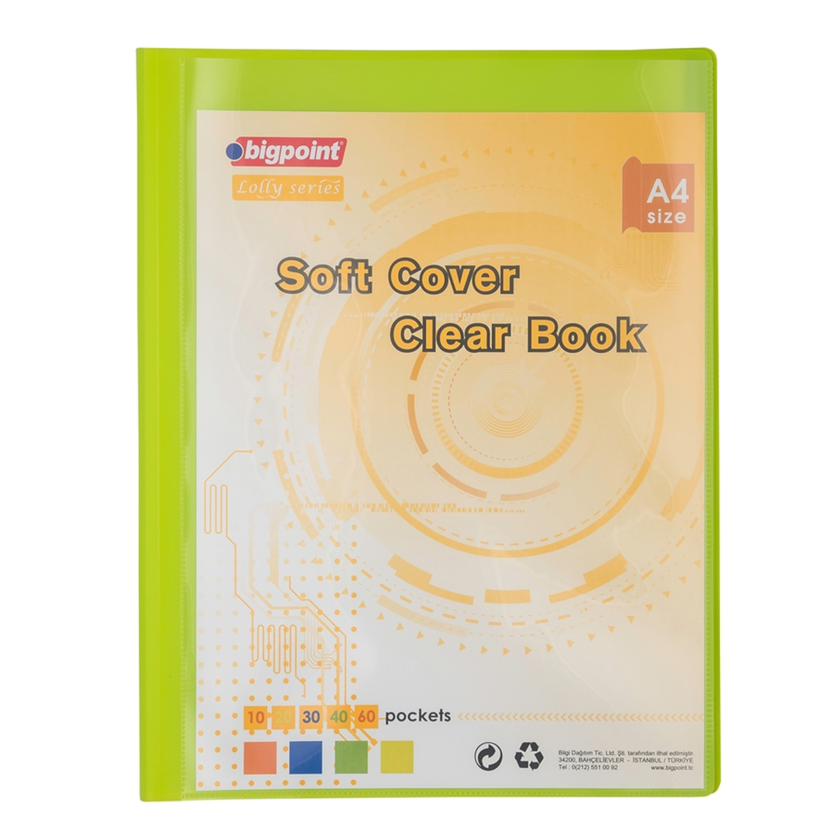 Bigpoint BP201S-55 Soft Serisi Sunum Dosyası 10 Yaprak Yeşil