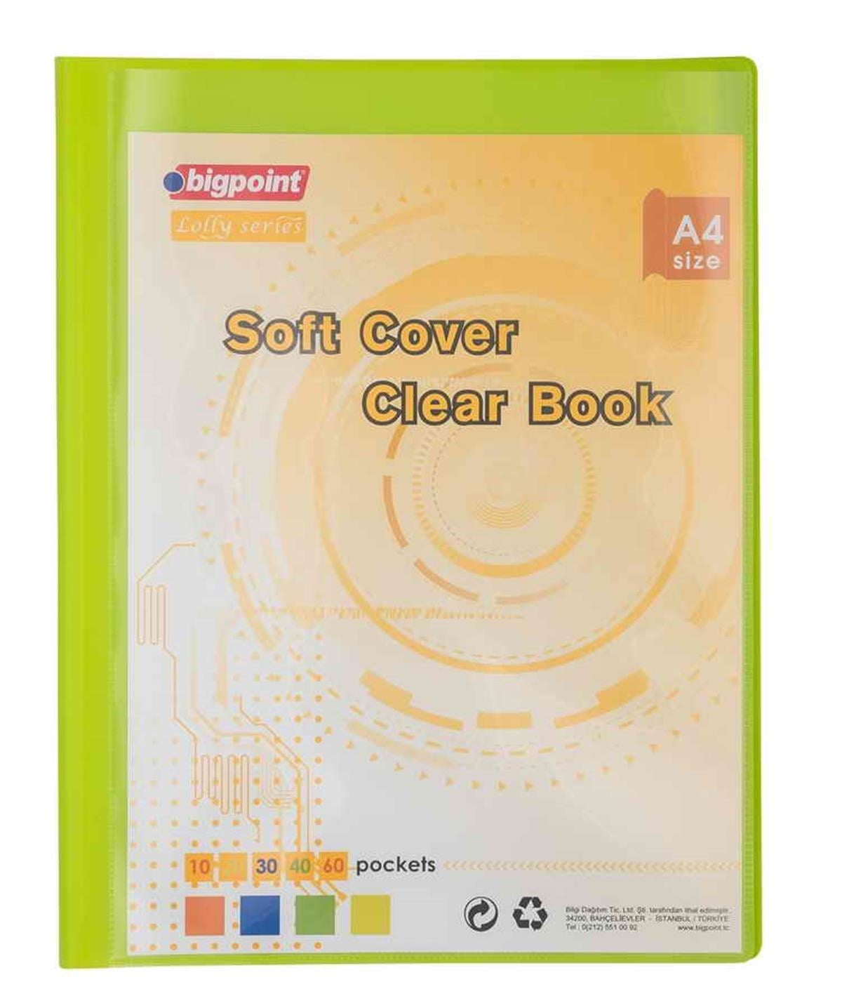 Bigpoint BP203S-55 Lolly Serisi Soft Sunum Dosyası Cepli 30 Yaprak Yeşil