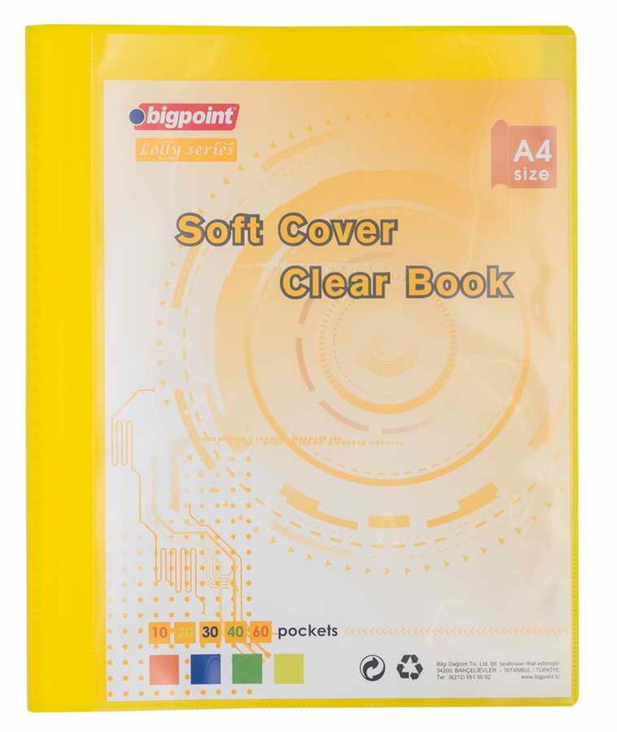 Bigpoint BP204S-15 Lolly Serisi Soft Sunum Dosyası Cepli 40 Yaprak Sarı