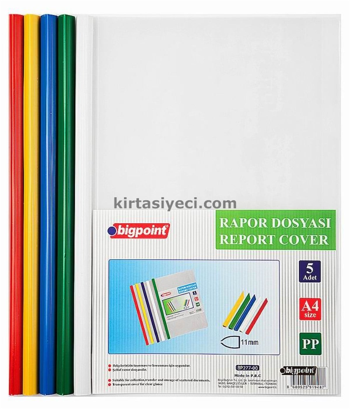 Bigpoint Bp276-00 Sikistirmali Rapor Dosyasi 7Mm 5 Renk