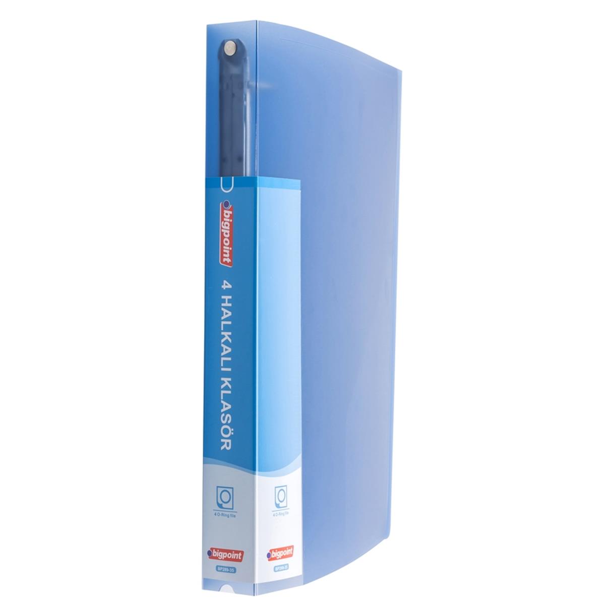 Bigpoint BP289-35 4 Halkalı Klasör Mavi