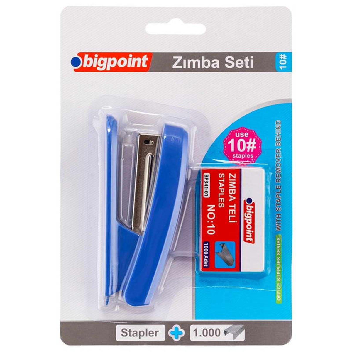 Bigpoint BP306-35 Zımba Makinesi Seti No:10 Mavi