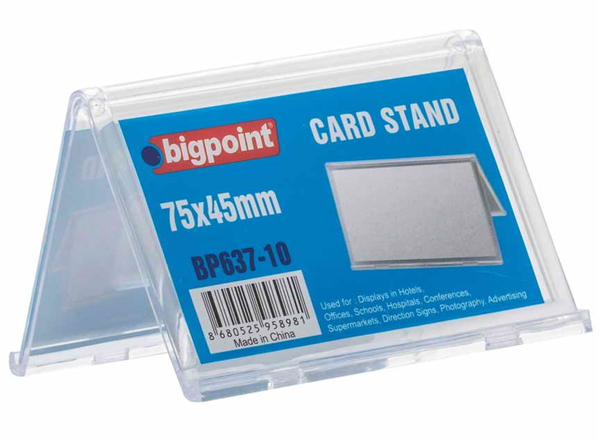 Bigpoint BP637-10 Kart Standı Çift Taraflı 45x75mm