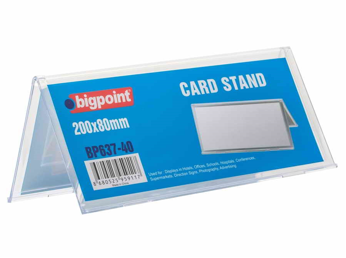 Bigpoint BP637-40 Kart Standı Çift Taraflı 80x200mm