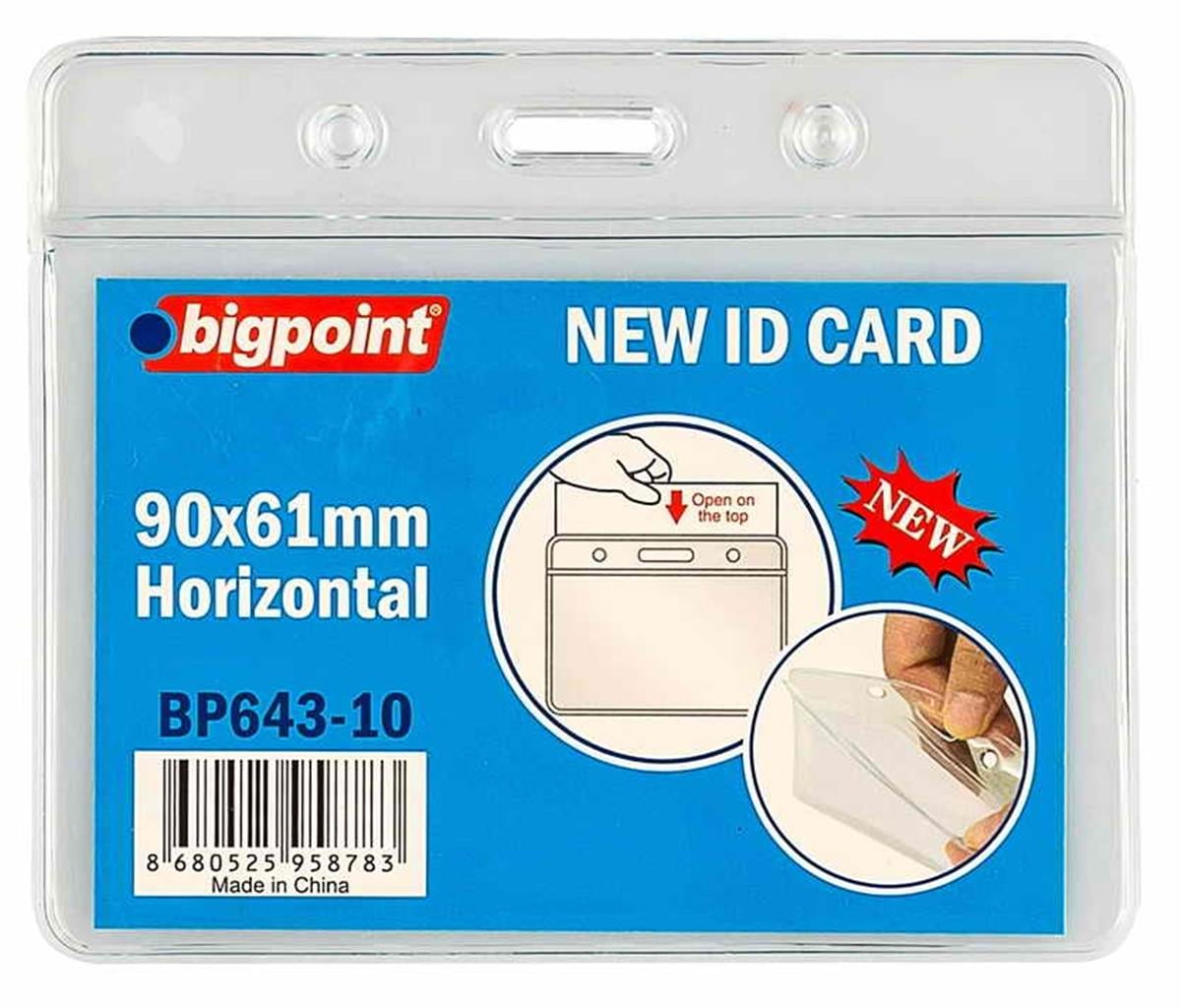 Bigpoint Bp643-10 Kart Poşeti Yatay 90x61Mm