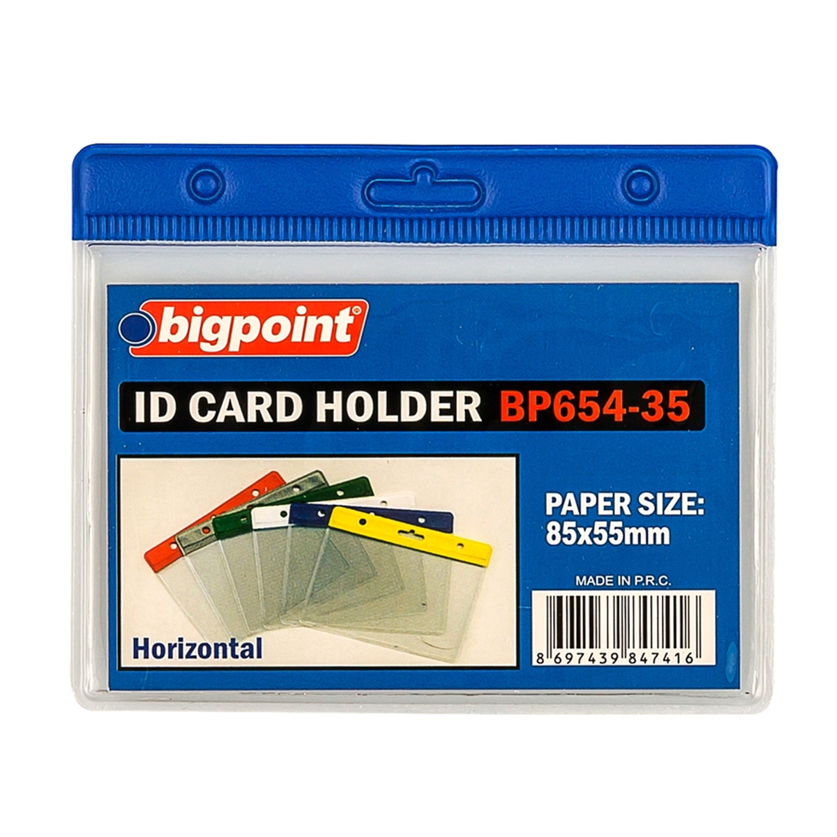 Bigpoint Bp654-35 Kart Poşeti Yatay Mavi 85x55mm Adet