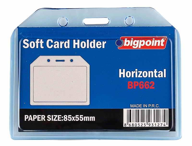 Bigpoint Bp662 Kart Kabi Soft Yatay Seffaf 85X54 Adet