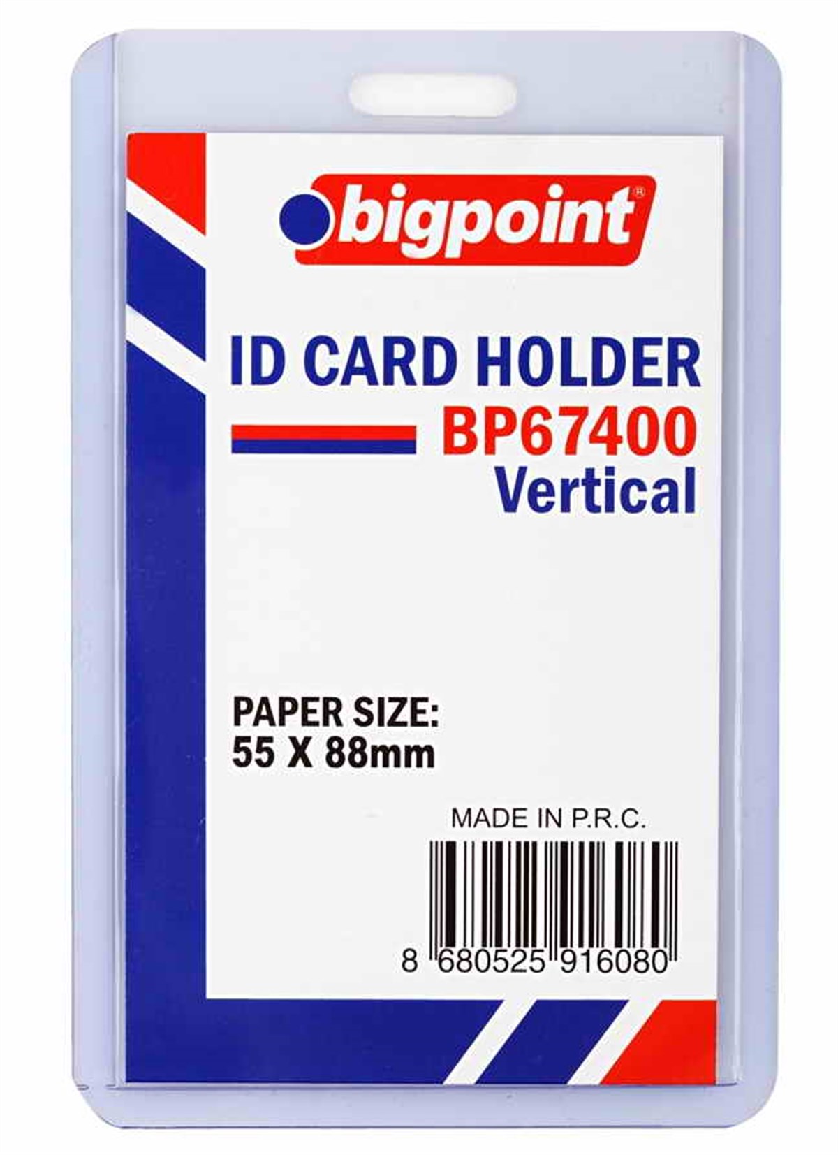 Bigpoint Bp674 Kart Kabi Dikey Seffaf 55X88Mm