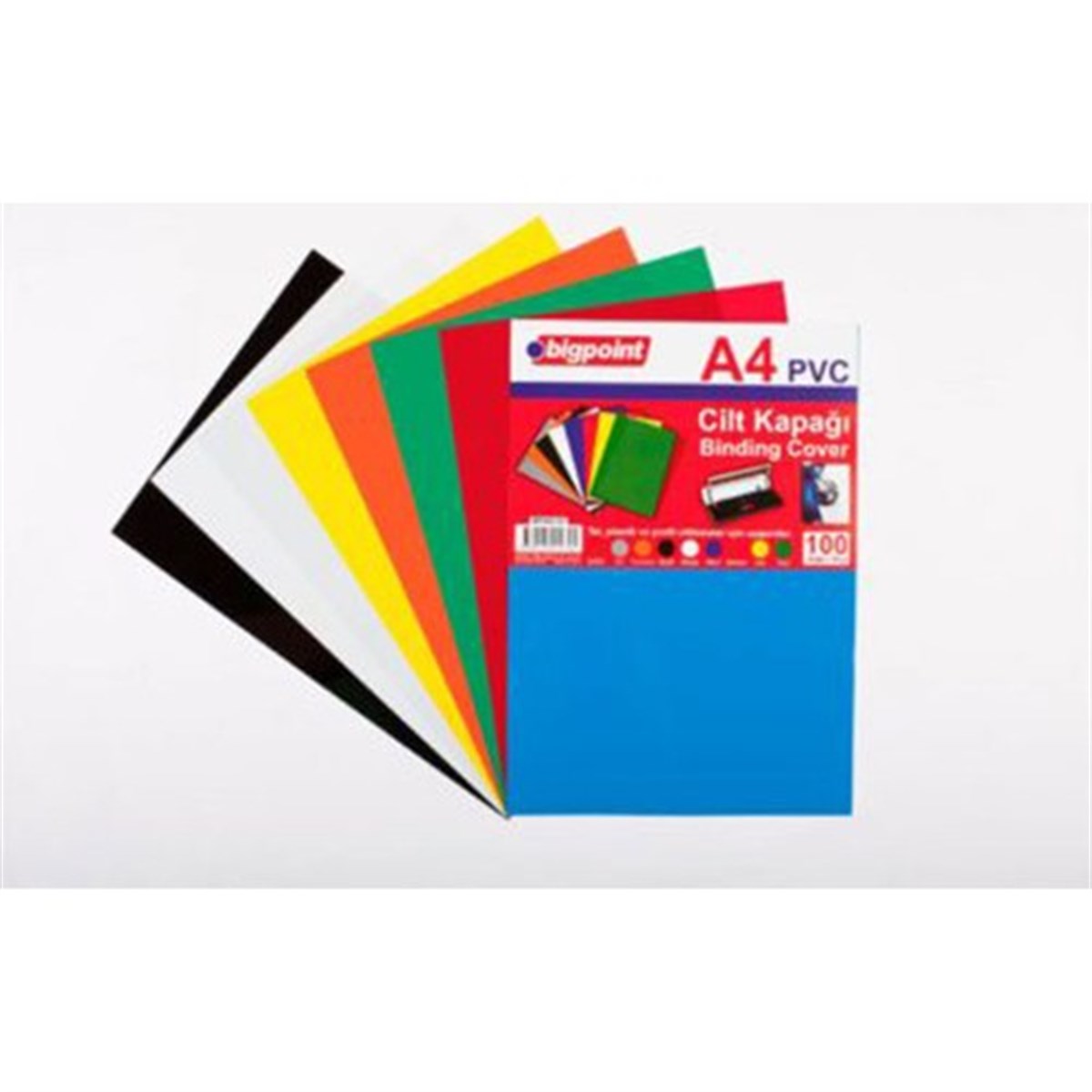 Bigpoint Bp688-95T Cilt Kapagi A4 Seffaf Siyah 100 Lü Paket