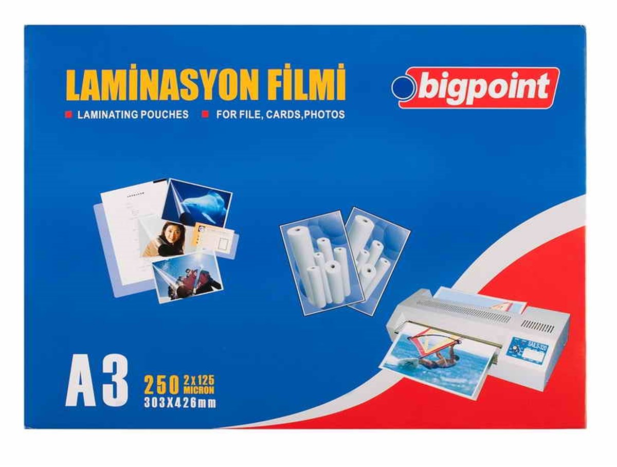 Bigpoint Bp693 Laminasyon Filmi A3 125 Micron 100Lü Paket