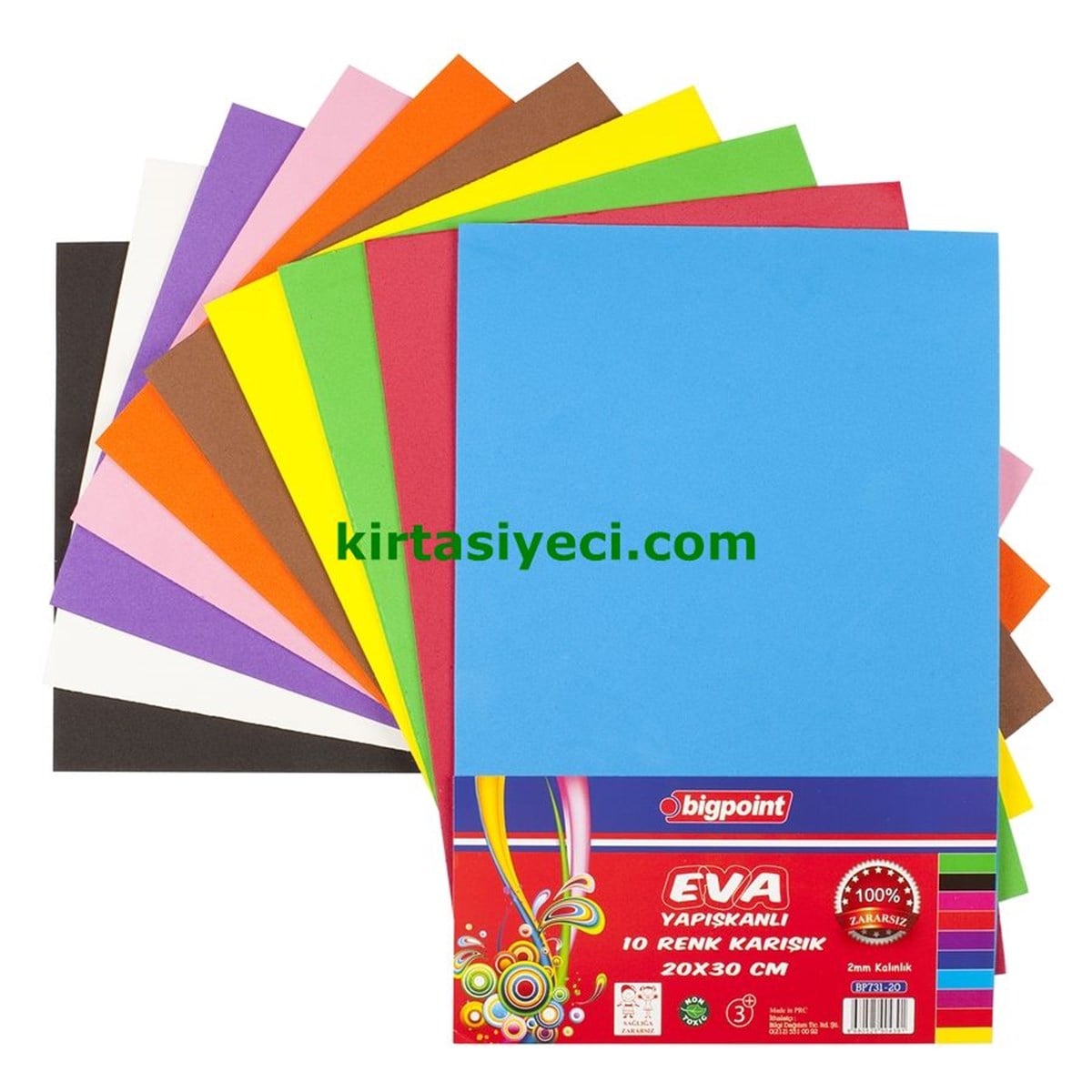 Bigpoint Bp731 Eva Yapiskanli 20X30 10 Renk Karisik