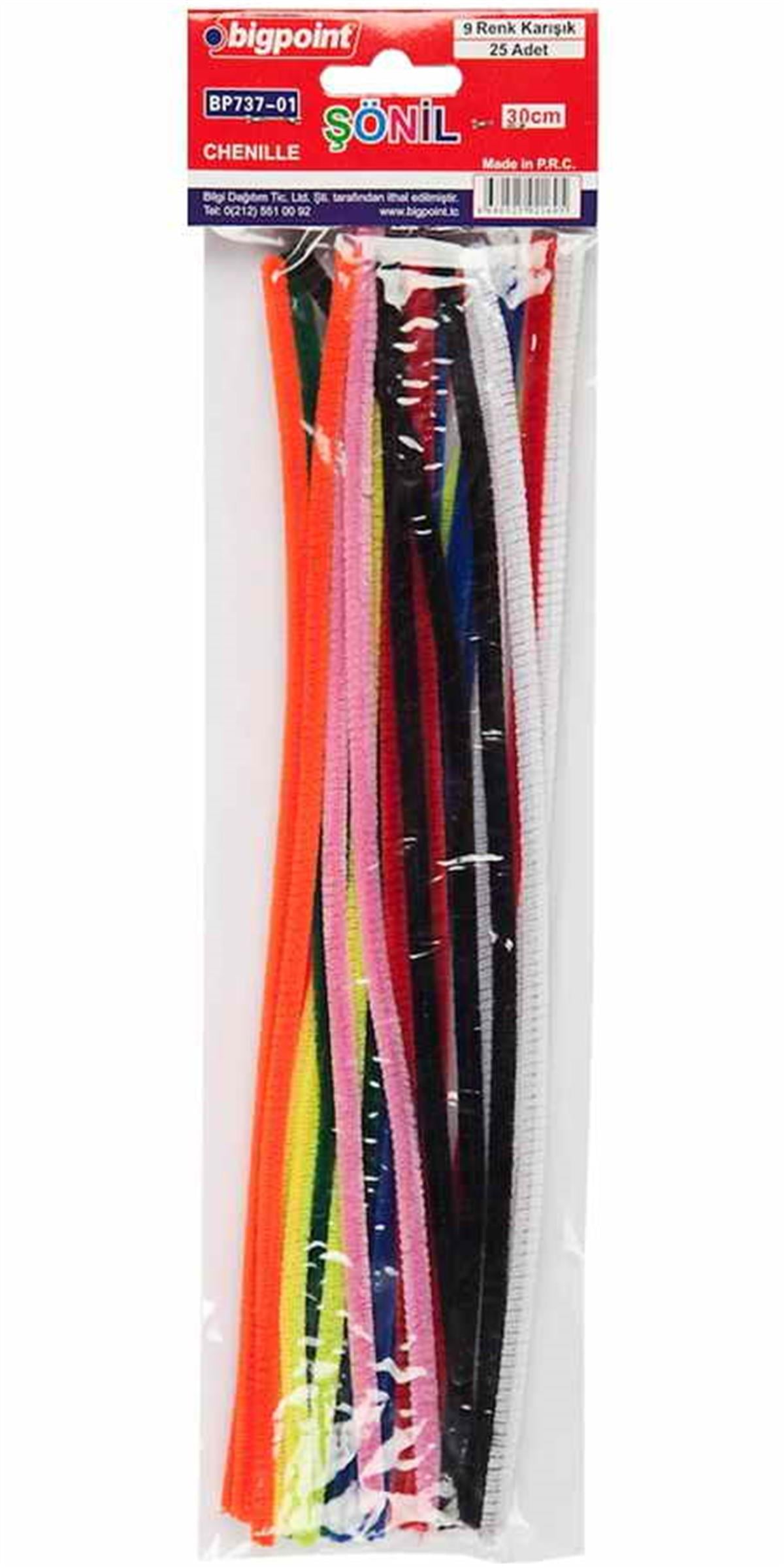 Bigpoint Bp737-01 Şönil 30 Cm 9 Renk / 25'Li Poşet