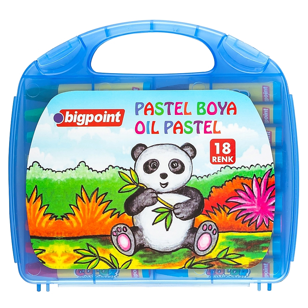 Bigpoint BP741-18M Pastel Boya Çantalı 18Li Mavi