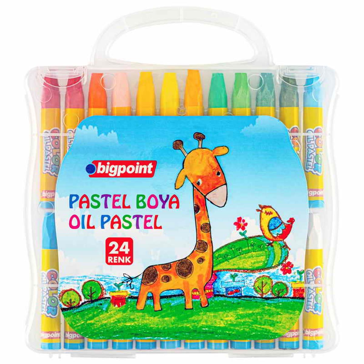 Bigpoint BP741-24 Pastel Boya Çantalı 24Lü