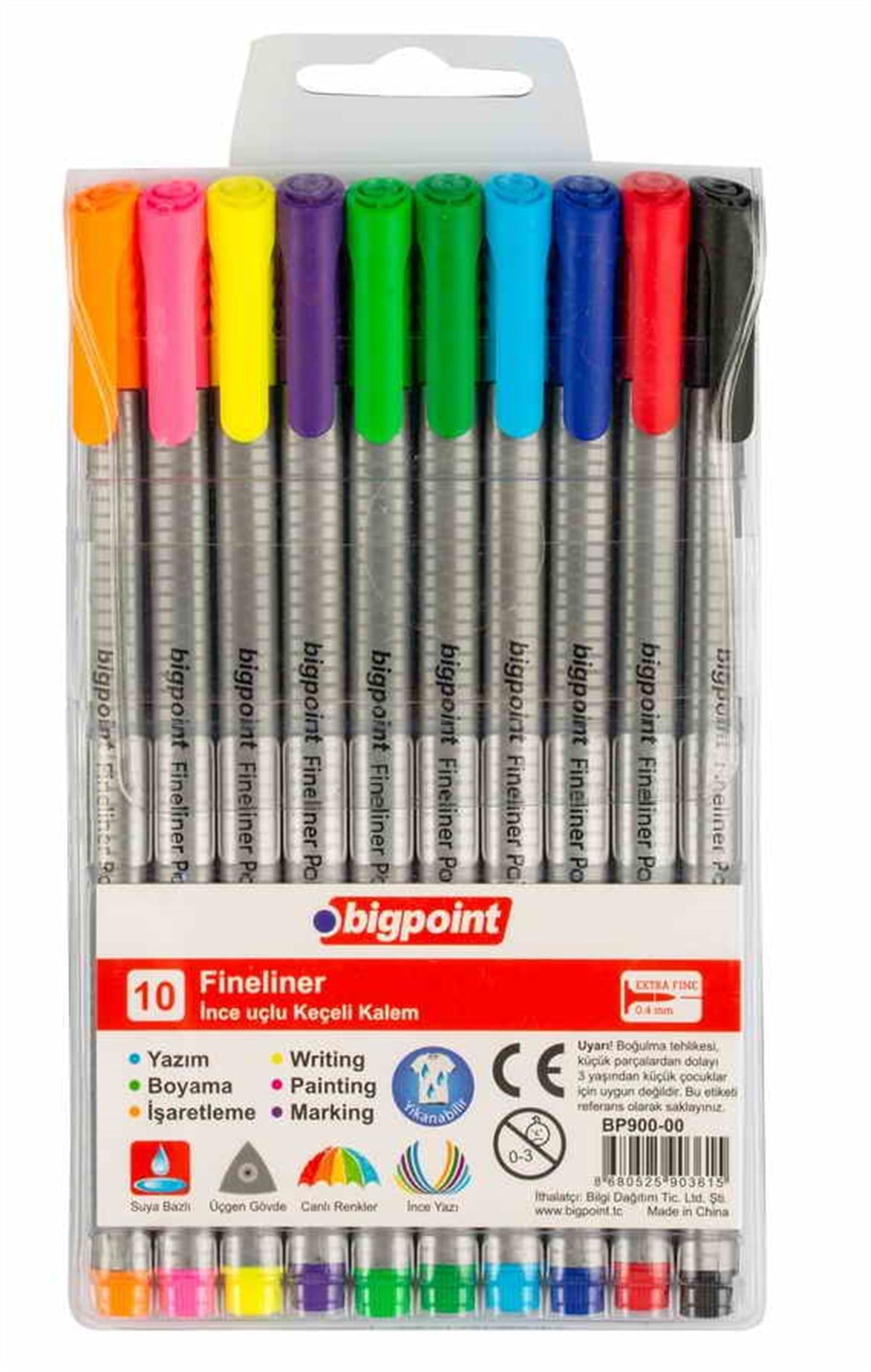 Bigpoint Bp900-00 Fineliner Kalem 10 Lu Paket