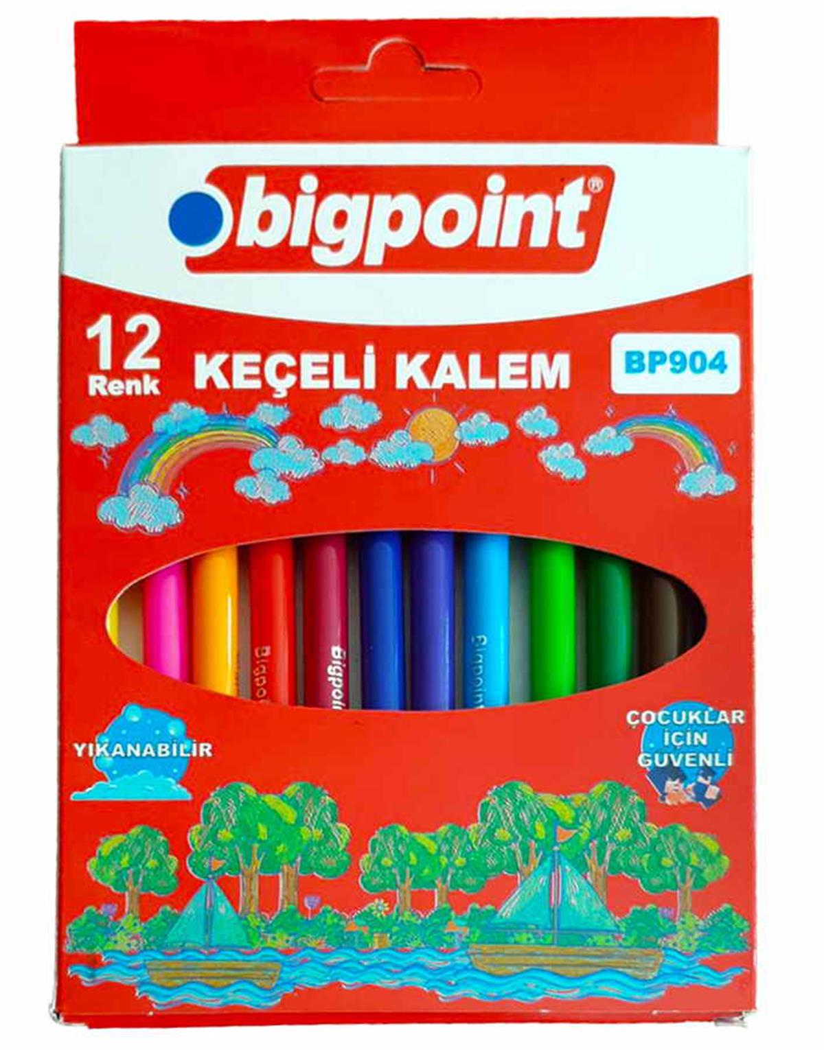 Bigpoint Bp904 Keçeli Kalem 12Li Kutu