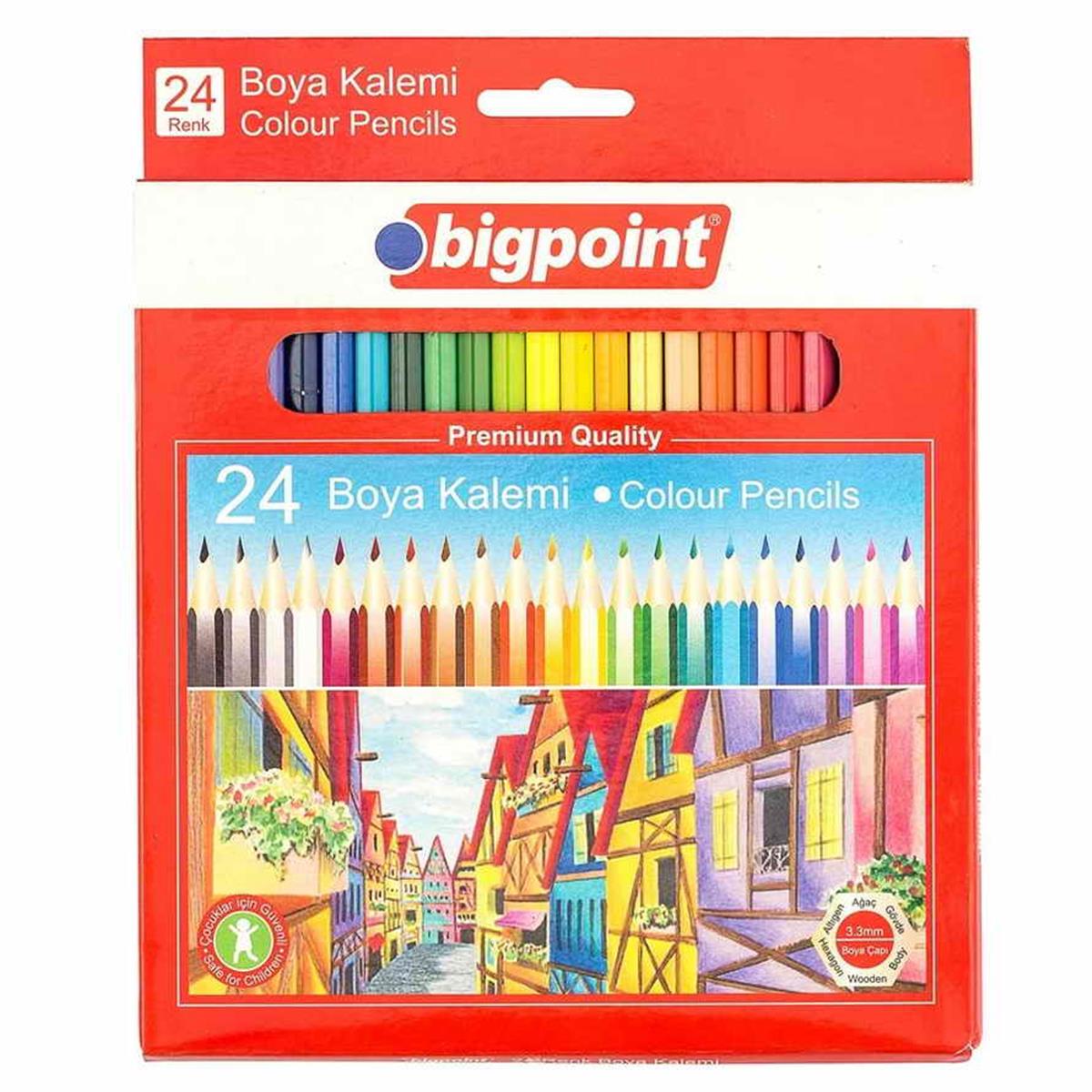 Bigpoint BP940-24 Kuru Boya Kalemi 24 Renk