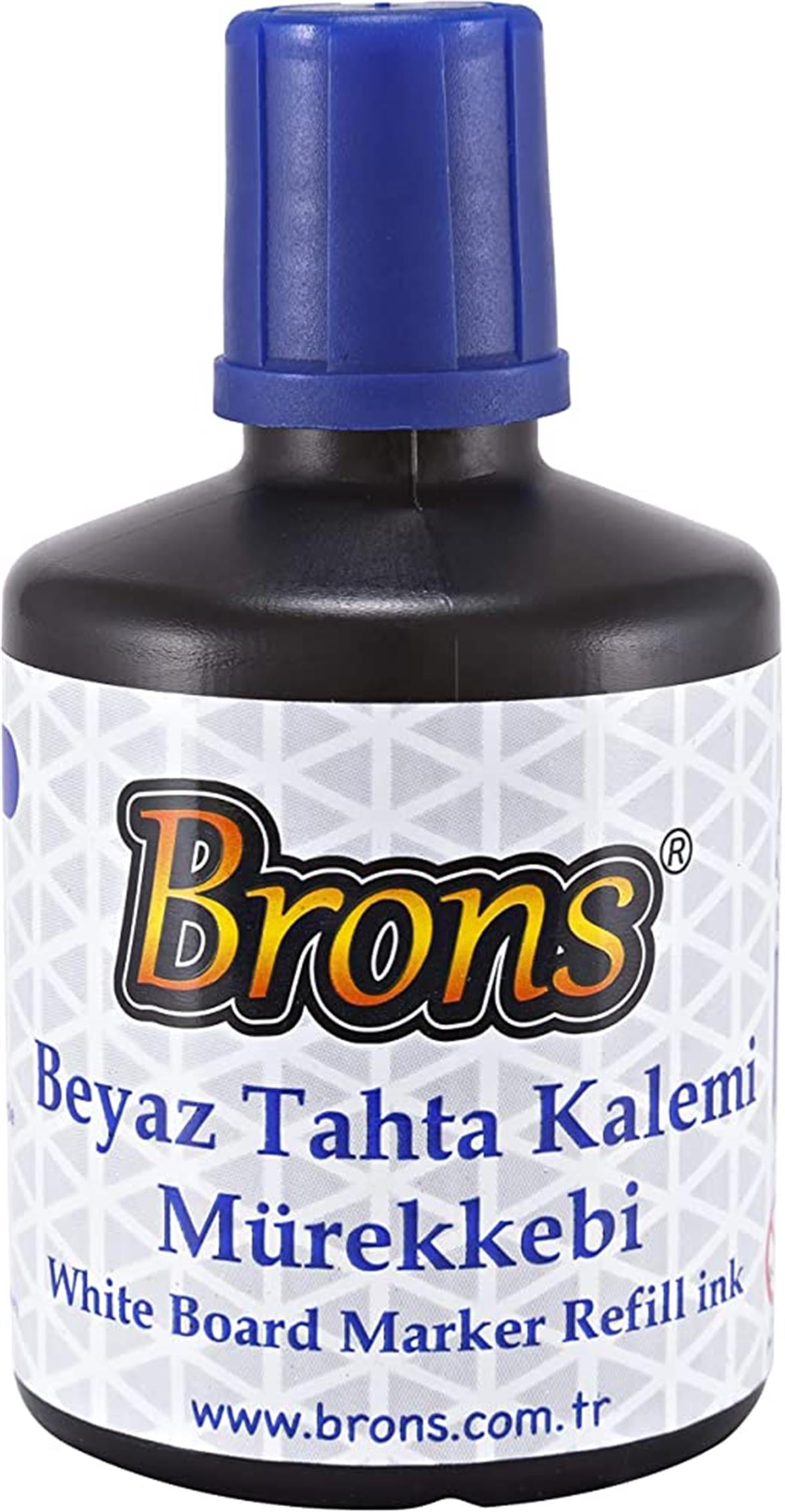 Brons Br-354 Tahta Kalem Mürekkebi 100 CC Mavi 