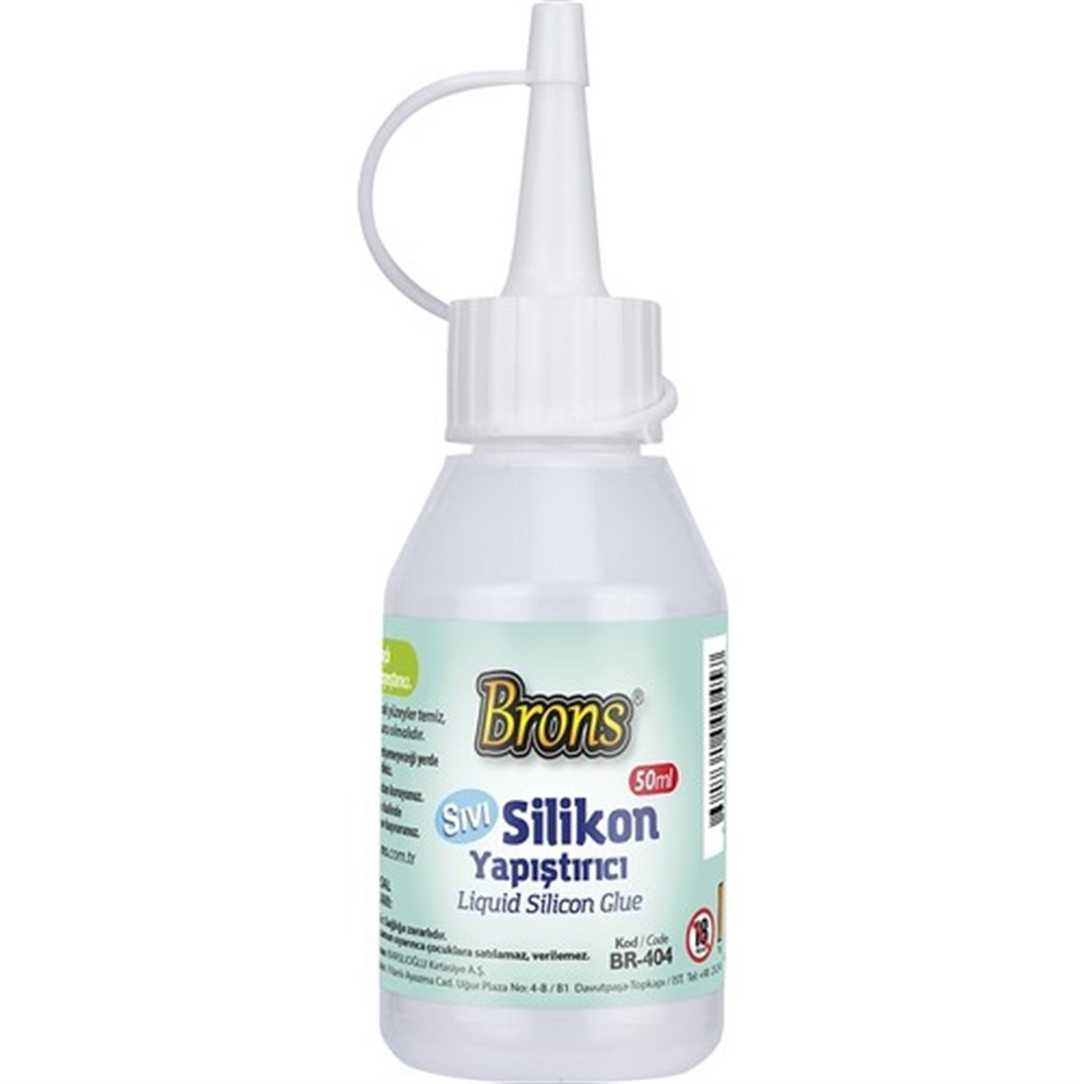 Brons Br-404 Sivi Silikon Yapistirici 50Gr