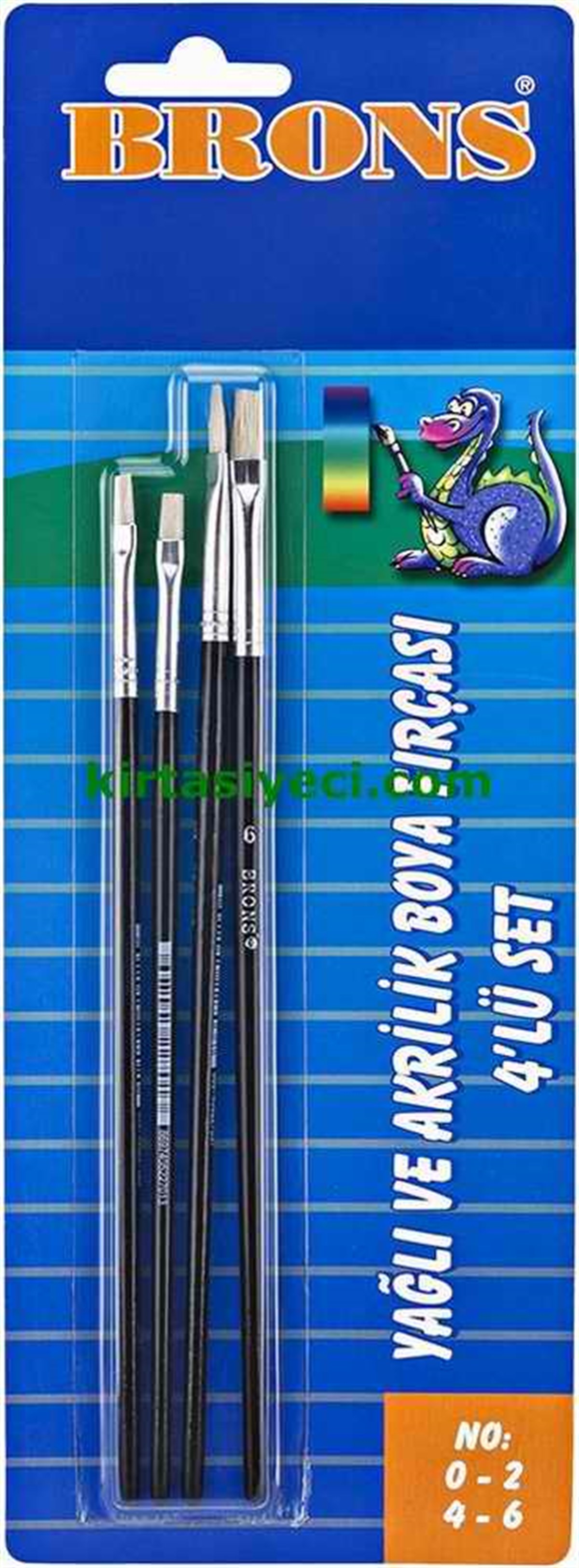 Brons Br-523 Yagli Ve Akrilik Boya Firçasi Set(0-2-4-6)
