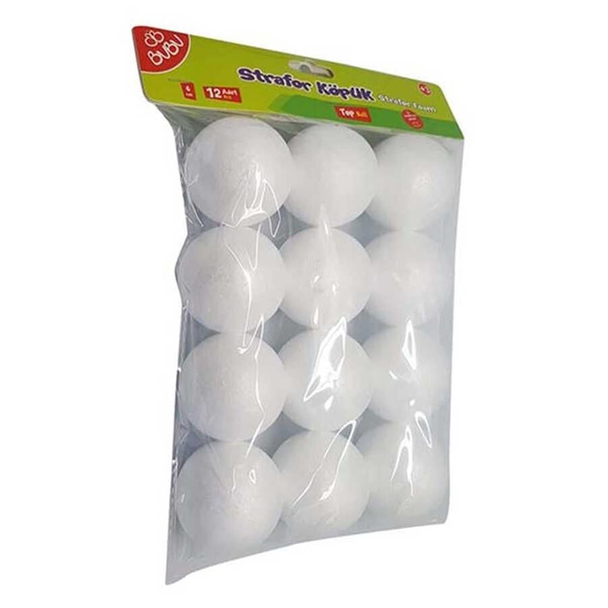 Bu-Bu Bubu-kp0002 Strafor Köpük Top 3 CM 12 Li