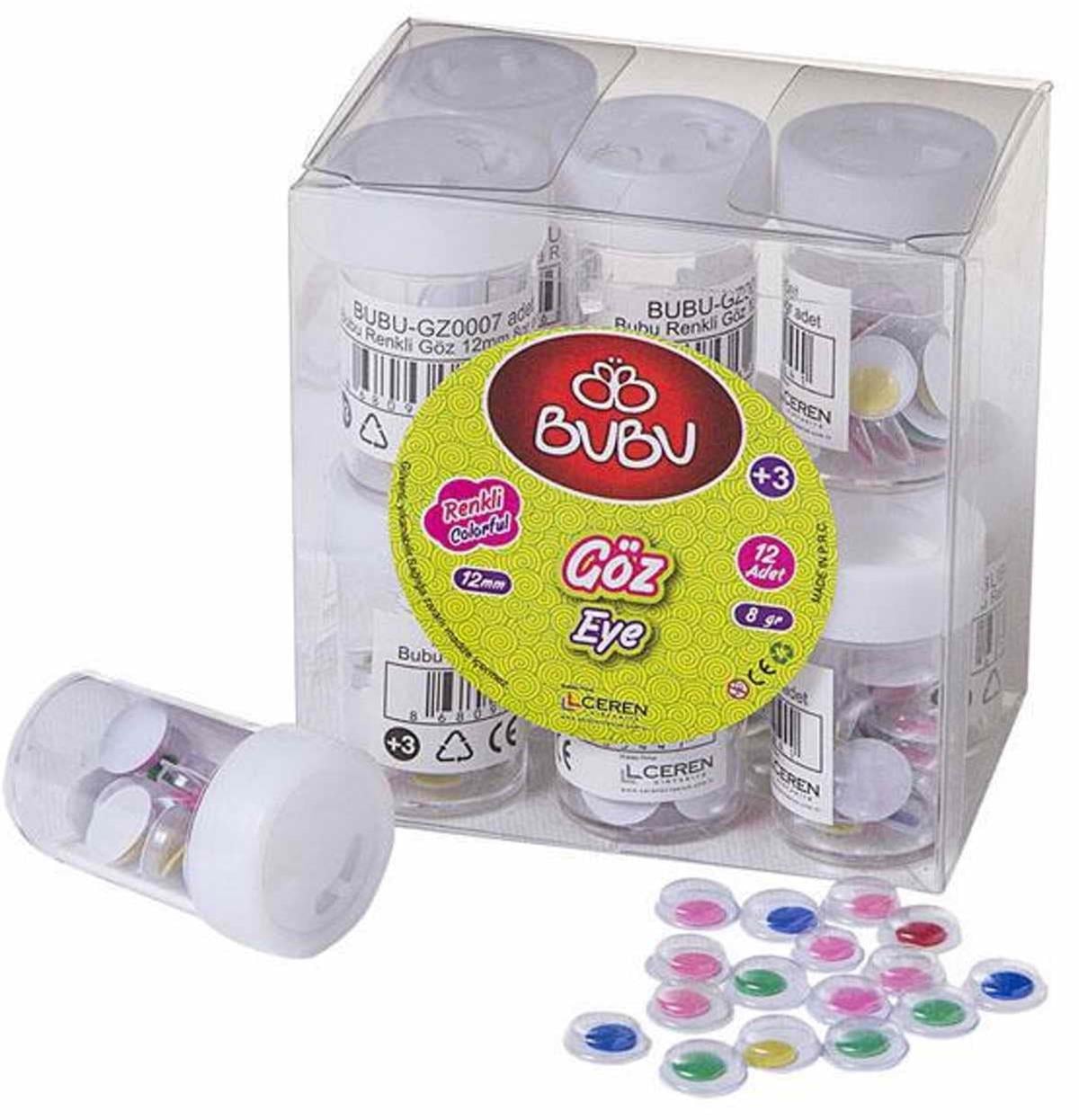 Bu-Bu Renkli Göz 12 MM 8 GR GZ0007