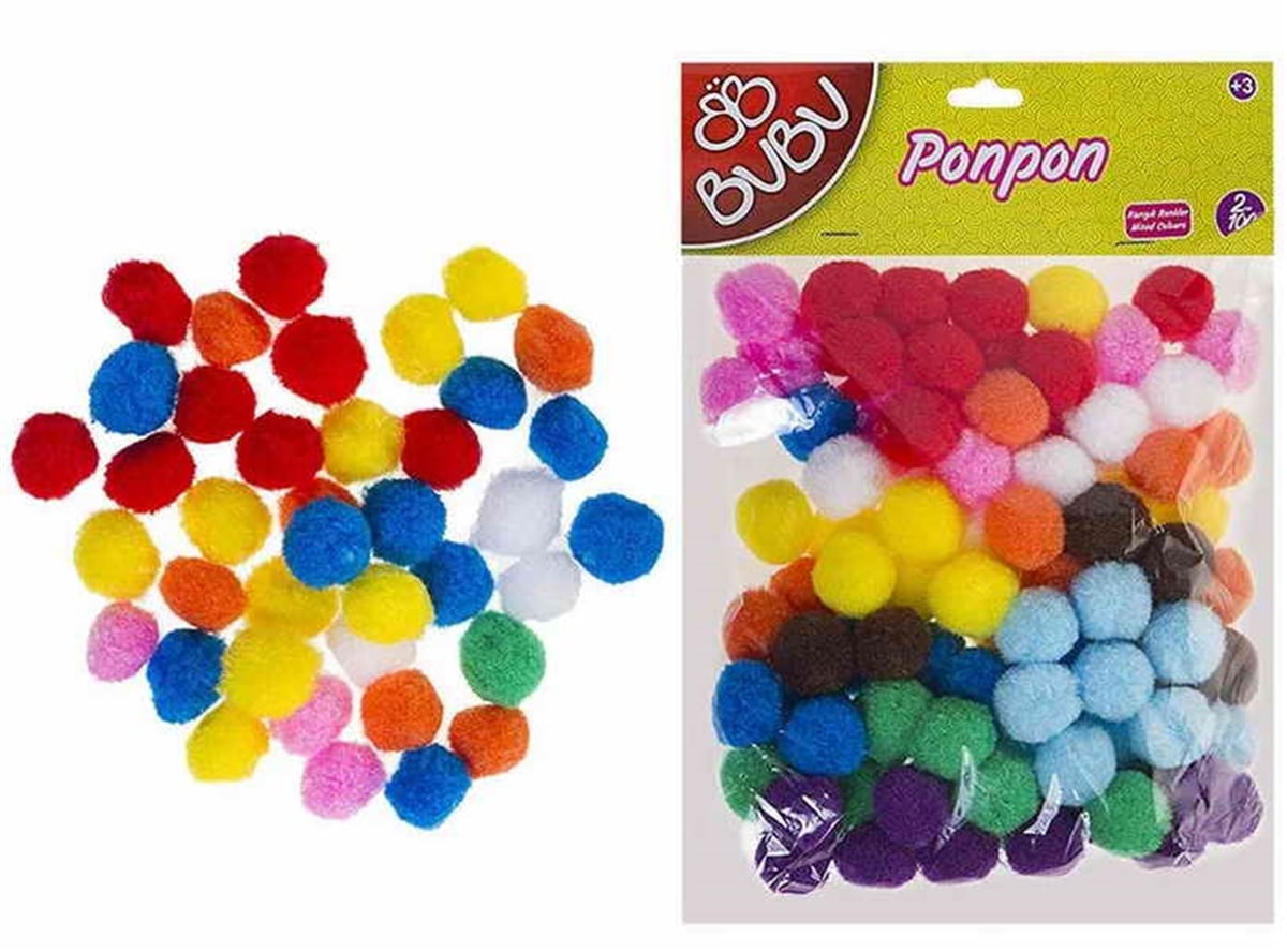 Bubu 00109 Ponpon 2 Cm 100 Lü Paket 