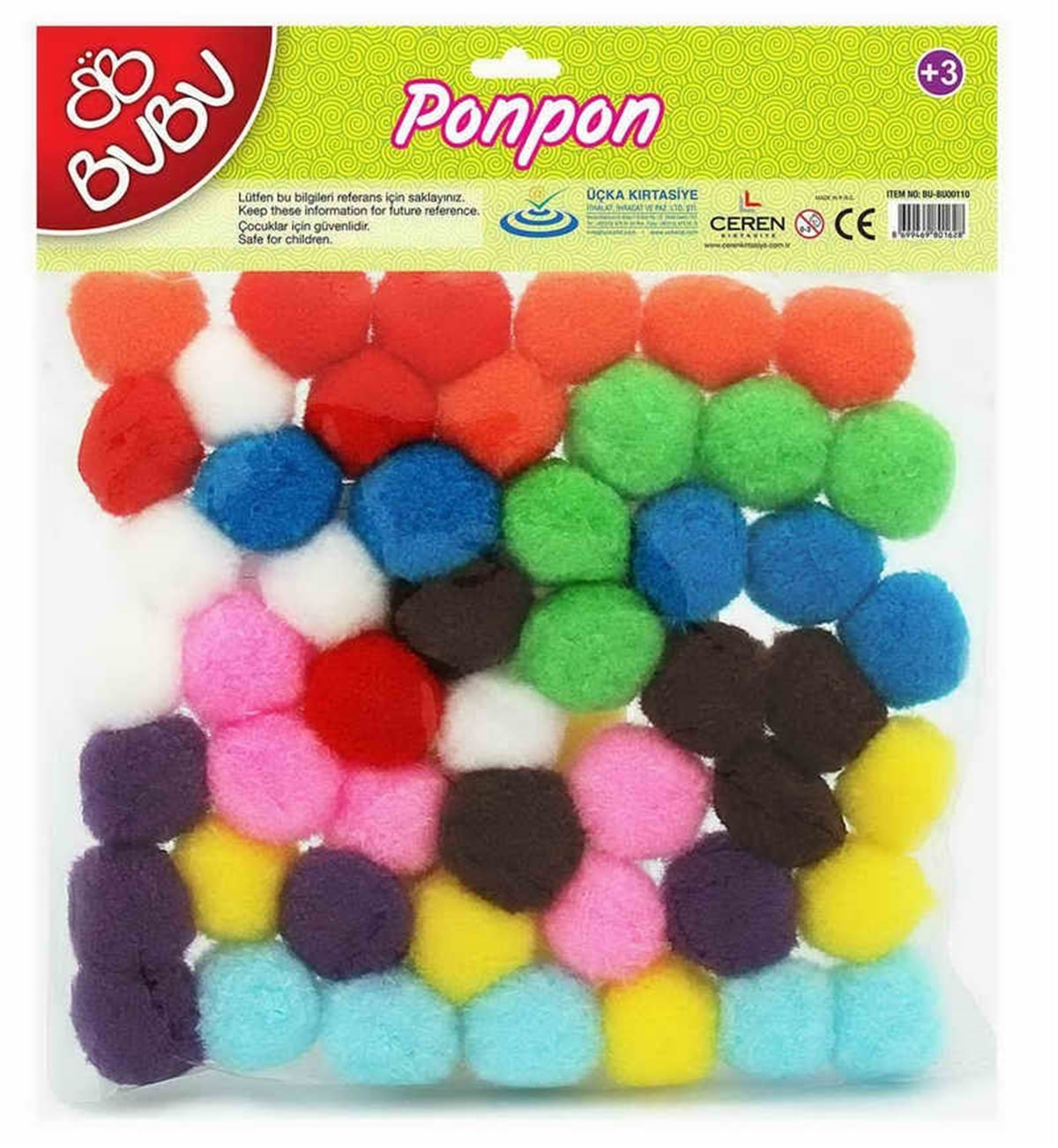 Bubu 00110 Ponpon 3 Cm 50 Li 