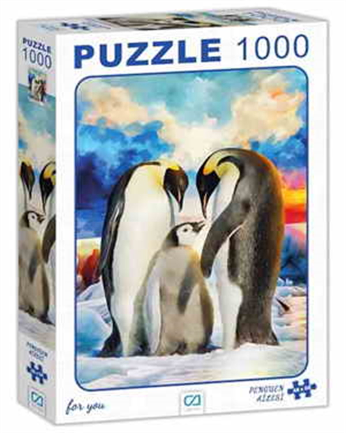 Ca Games Puzzle 1000 Parça Penguen Ailesi 7004